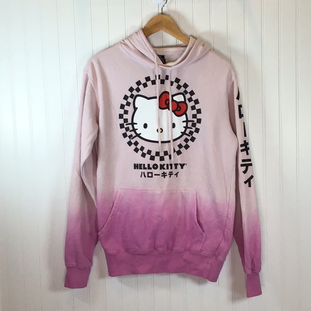 Sanrio | Hello Kitty Ombré Hoodie Pink/Purple Size Small - Picture 4 of 10